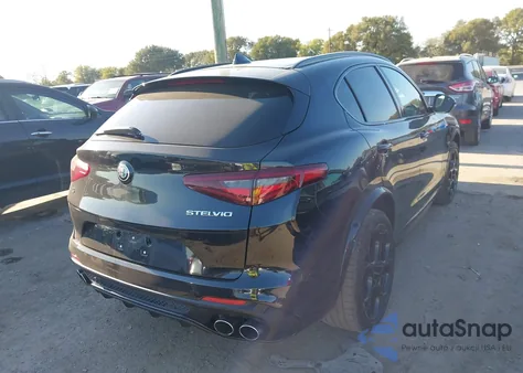 2022 Alfa Romeo Stelvio Quadrifoglio Awd from USA, damaged, VIN ZASPAKEV1N7D28450